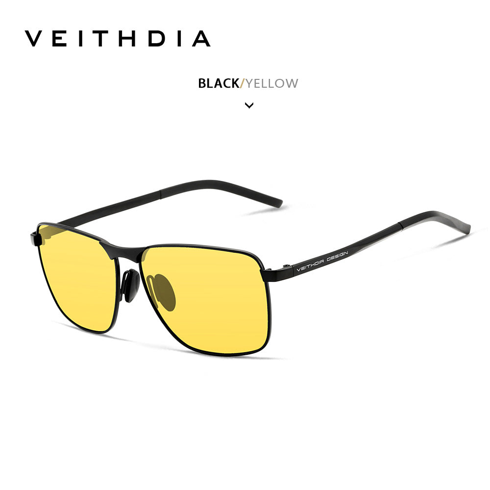 No Brand Logo, Can Be Laser Engraved, Men's, Square Photochromic 2462