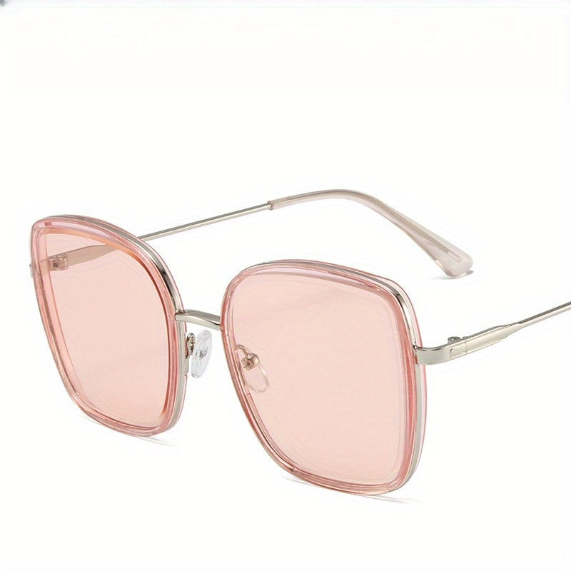 Chic Transparent with Blue Light Blocking Lenses & Striped Frame - Lightweight Durable Design for Fashion-Forward Style, Versatile for Casual & Formal Outfits, Eyewear, Stylish Shades, Highquality Eyewear, Trendy Eyewear, Fashion Lovers, Office Workers