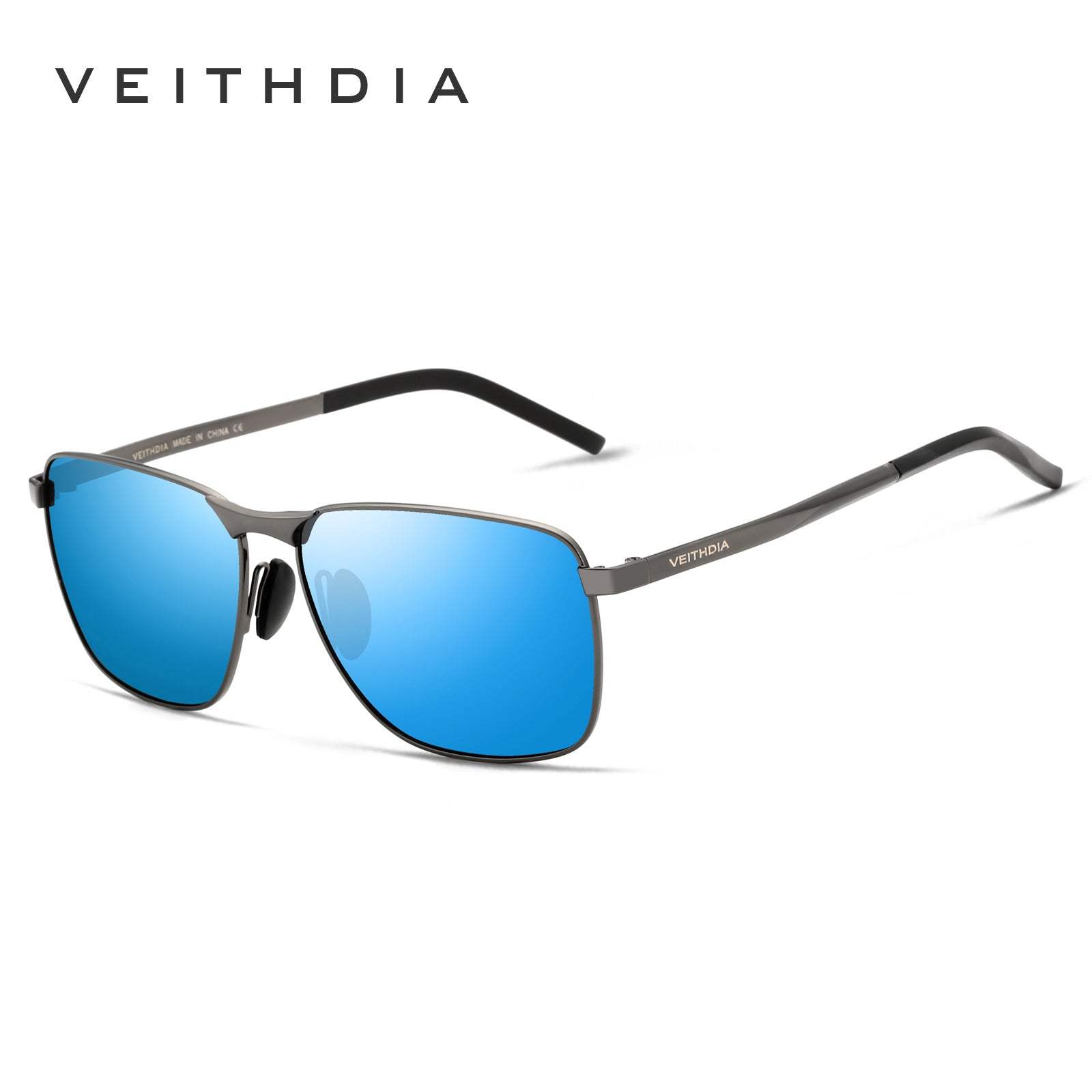 No Brand Logo, Can Be Laser Engraved, Men's, Square Photochromic 2462