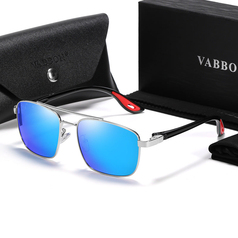 New Sunglasses Men'S Advanced Sense of Driving Driving Sunglasses Fashion Metal Box Cross-Border Sunglasses