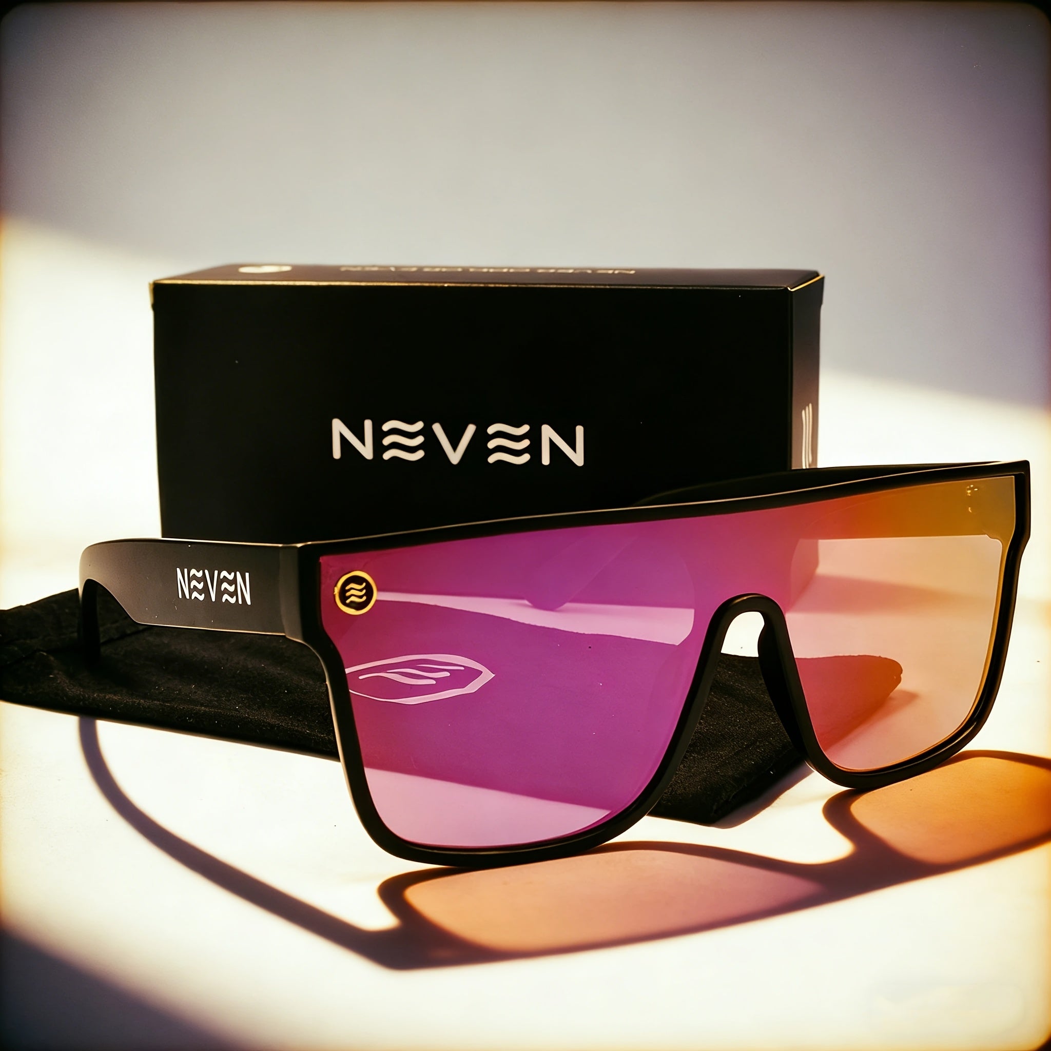 7 Colors | Polarized Fashion Glasses Suitable for Men & Women - 100%, -Glare with Light Filter, Wrap-Around Frame for Sports, Cycling, Outdoor | Durable Full-Rim Glasses for Driving, Computer Use, UV Resistant
