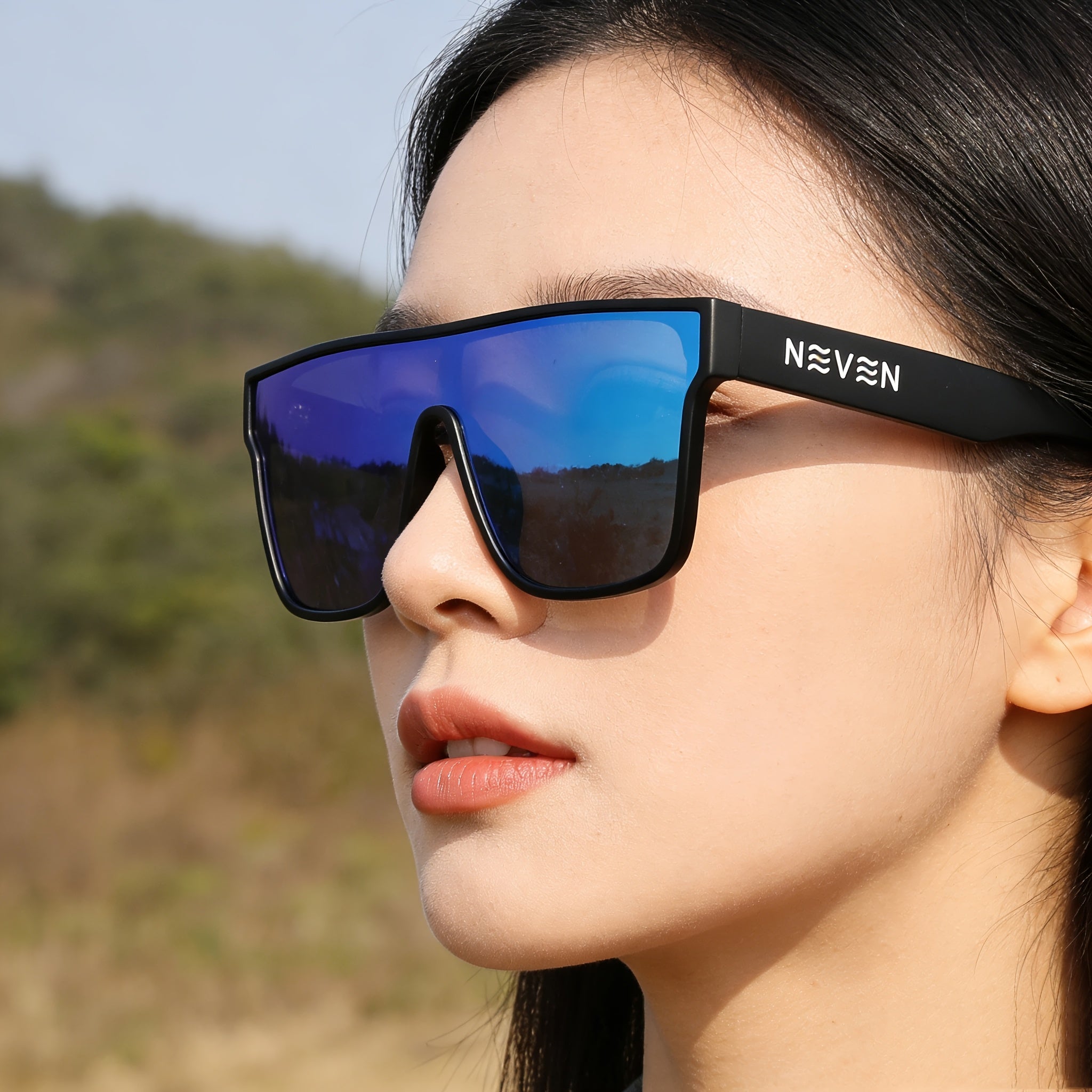 7 Colors | Polarized Fashion Glasses Suitable for Men & Women - 100%, -Glare with Light Filter, Wrap-Around Frame for Sports, Cycling, Outdoor | Durable Full-Rim Glasses for Driving, Computer Use, UV Resistant