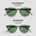Prive Revaux The Maestro Metal X Classic Round Sunglasses - Polarized, 100% UV Protection - For Men Women - Caviar Black