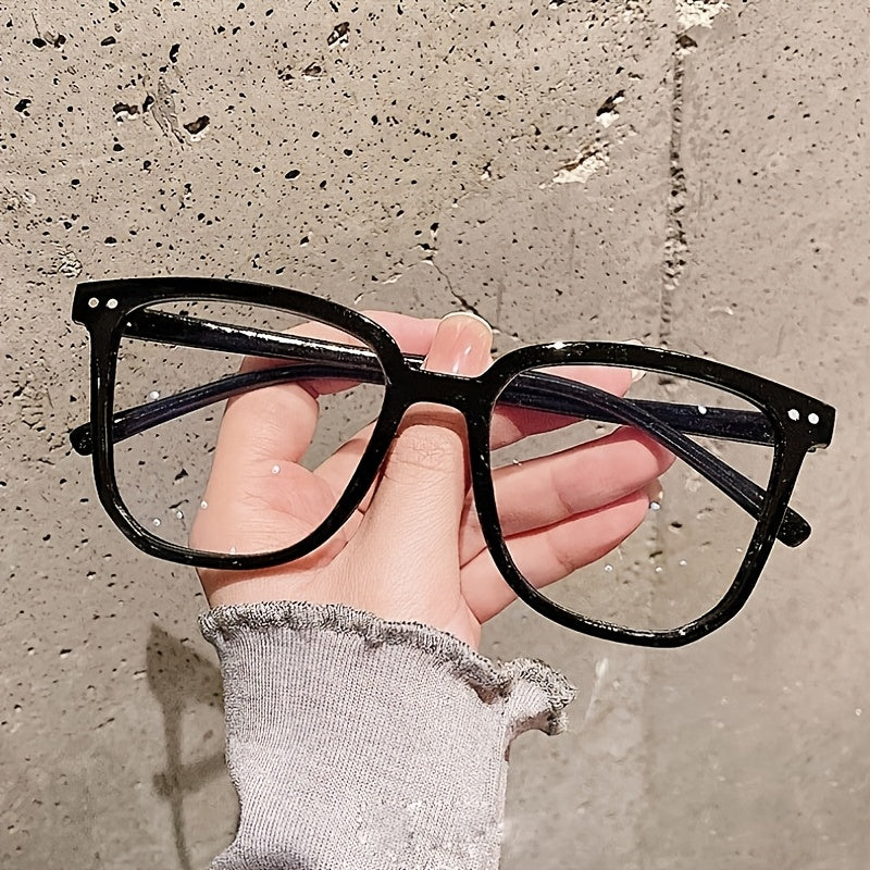 1 Pair of New Literary Trends Retro Frame PC Material Simple Decorative Style Unisex Plain Face Mirror.
