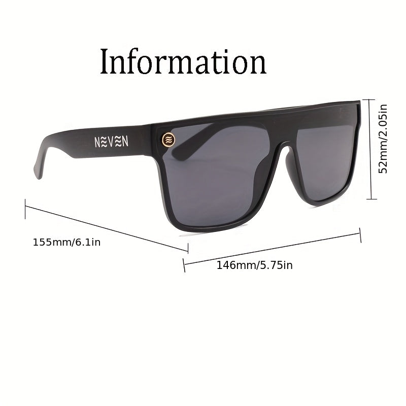 7 Colors | Polarized Fashion Glasses Suitable for Men & Women - 100%, -Glare with Light Filter, Wrap-Around Frame for Sports, Cycling, Outdoor | Durable Full-Rim Glasses for Driving, Computer Use, UV Resistant